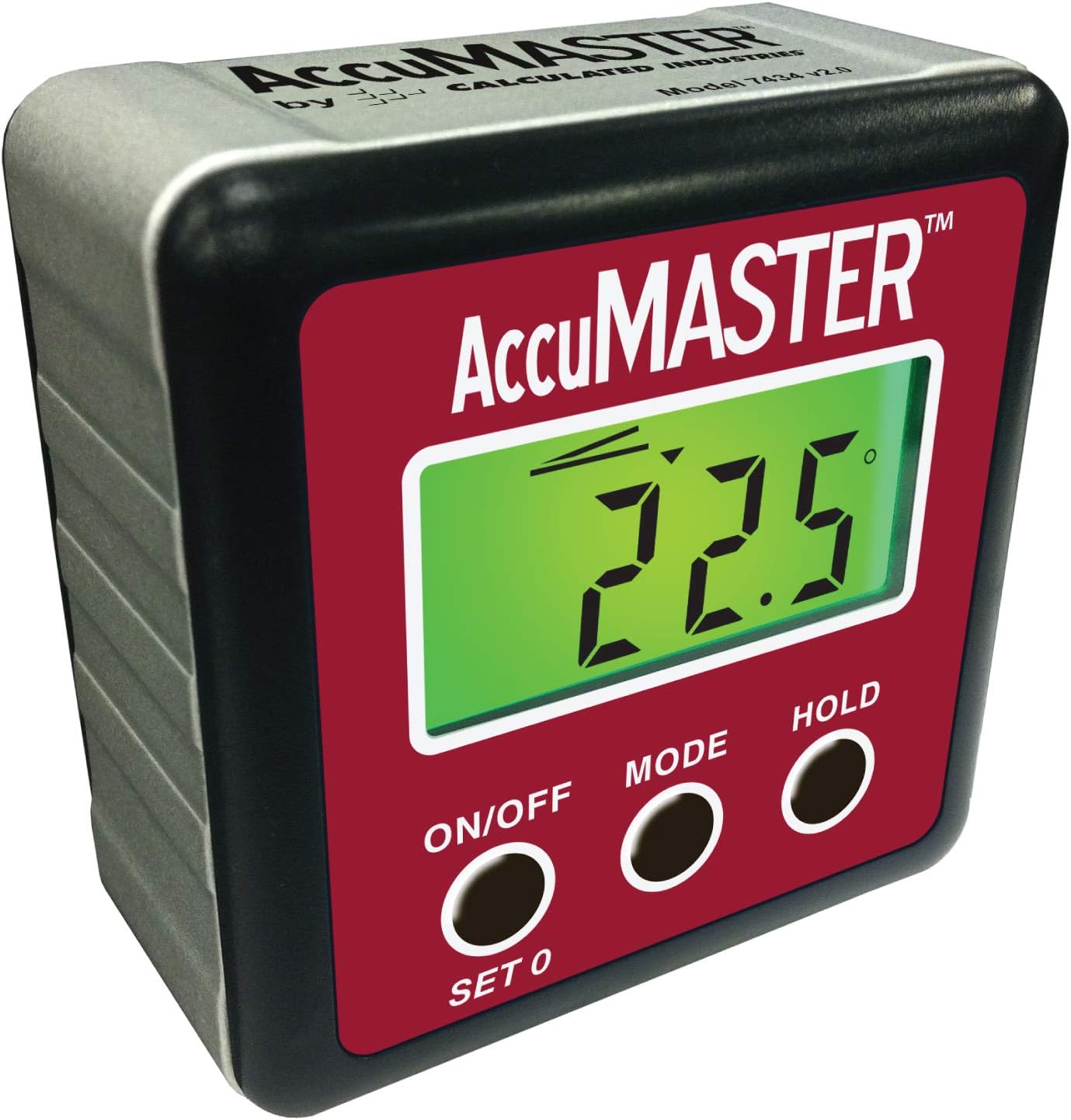 AccuMASTER 2-in-1 Magnetic Digital Level and Angle Finder Tool