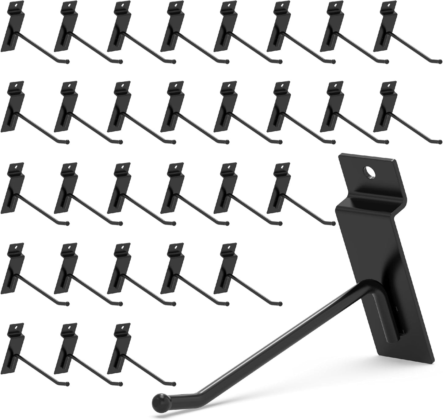 HUHOLE Slatwall Hooks 4 Inch 32PC for Garage Tool Organization