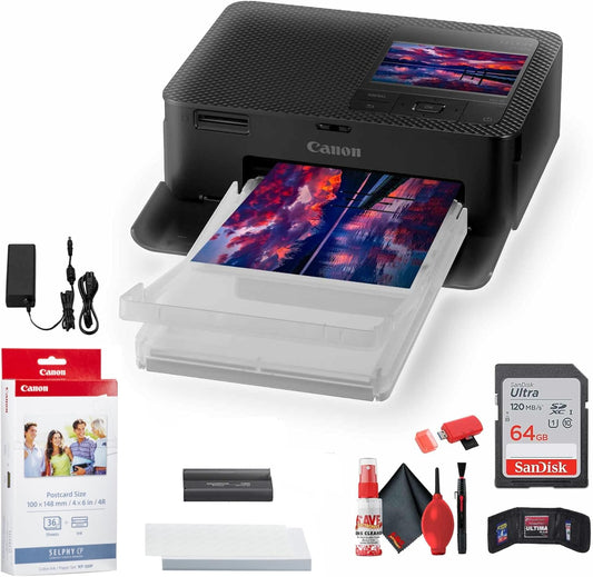 Canon SELPHY CP1500 Compact Photo Printer with Complete Package