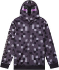 Minecraft Enderman Fleece Zip Up Hoodie for Boys Ages 4-18