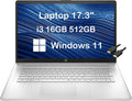 HP 17 Laptop 17.3 HD+ with 16GB RAM and 512GB SSD for All Needs