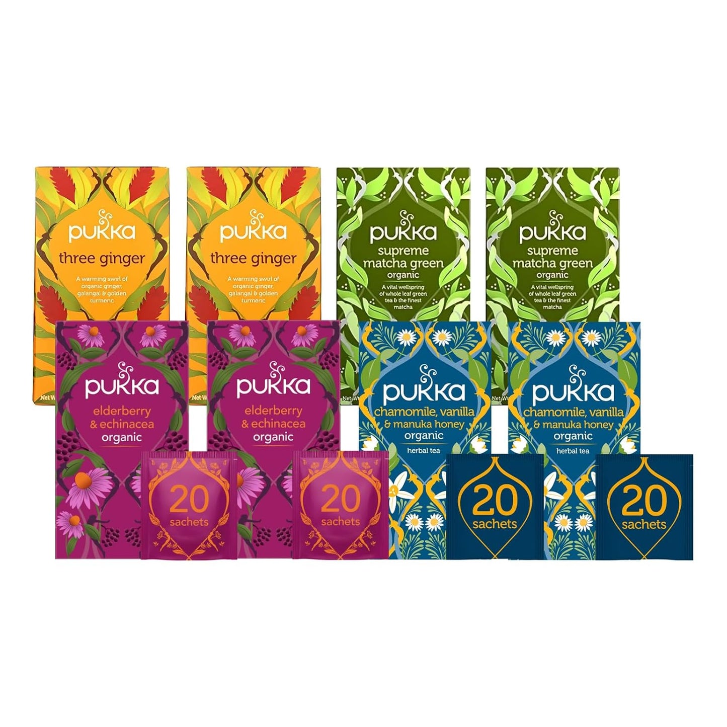Pukka Tea Bags Variety Pack: Organic Blends for Every Mood