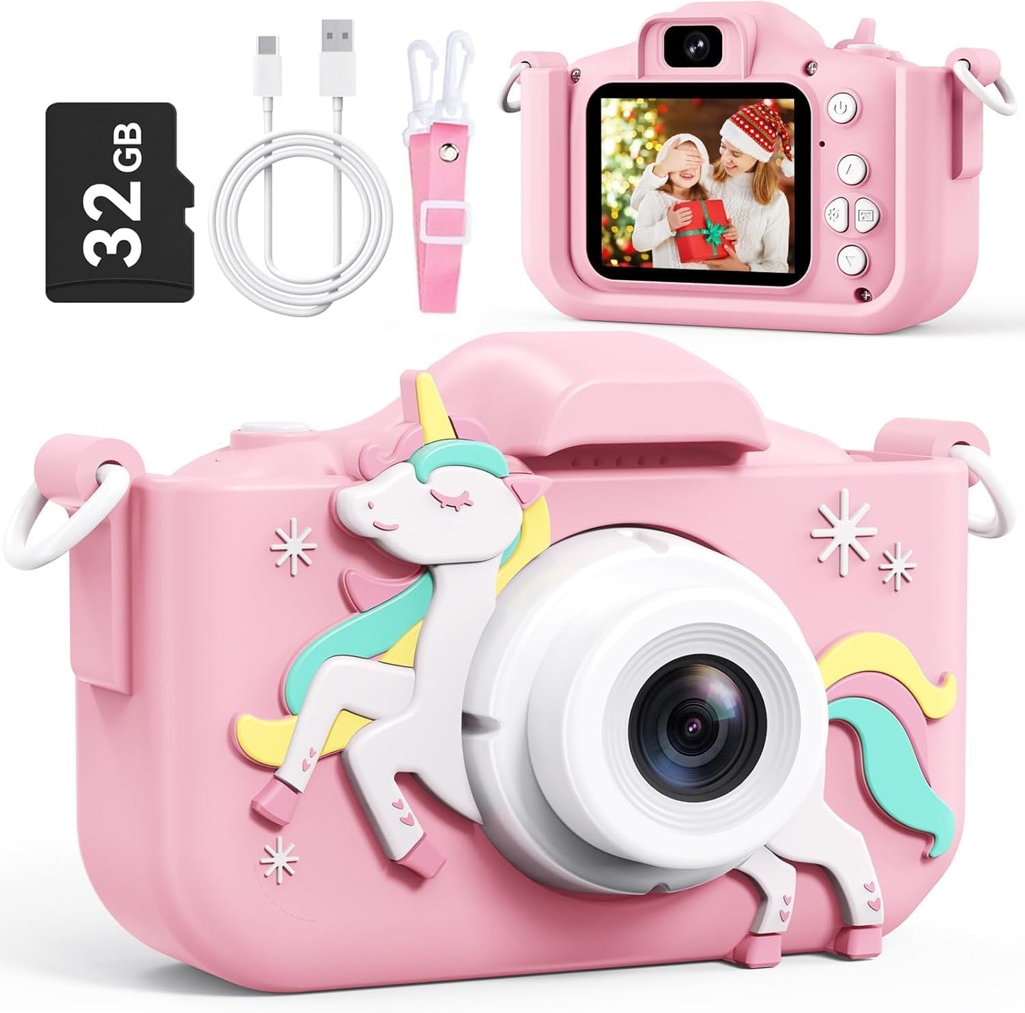 HD Toddler Camera for Girls - Fun & Educational Gift!