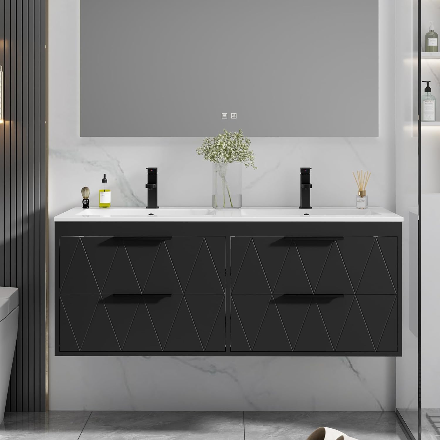 eclife 48 in Bathroom Vanity Cabinet with Sink Combo for Style