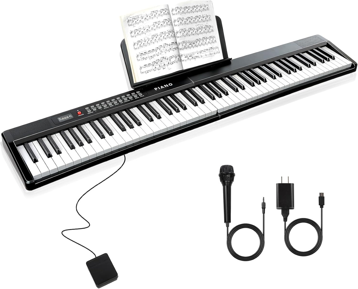 88 Key Semi-Weighted Keyboard Piano for Beginners with MIDI