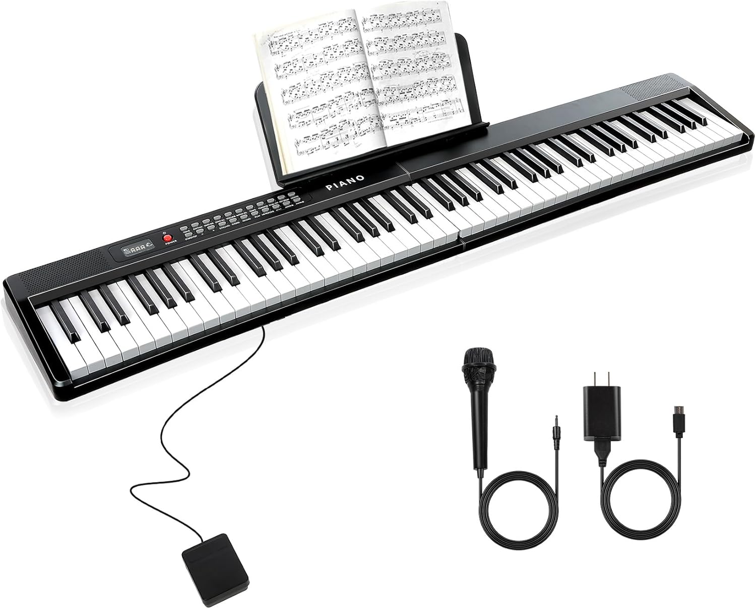 88 Key Semi-Weighted Keyboard Piano for Beginners with MIDI