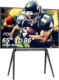 AVLT Studio Steel Quad TV Floor Stand for 65 to 86 inch Screens
