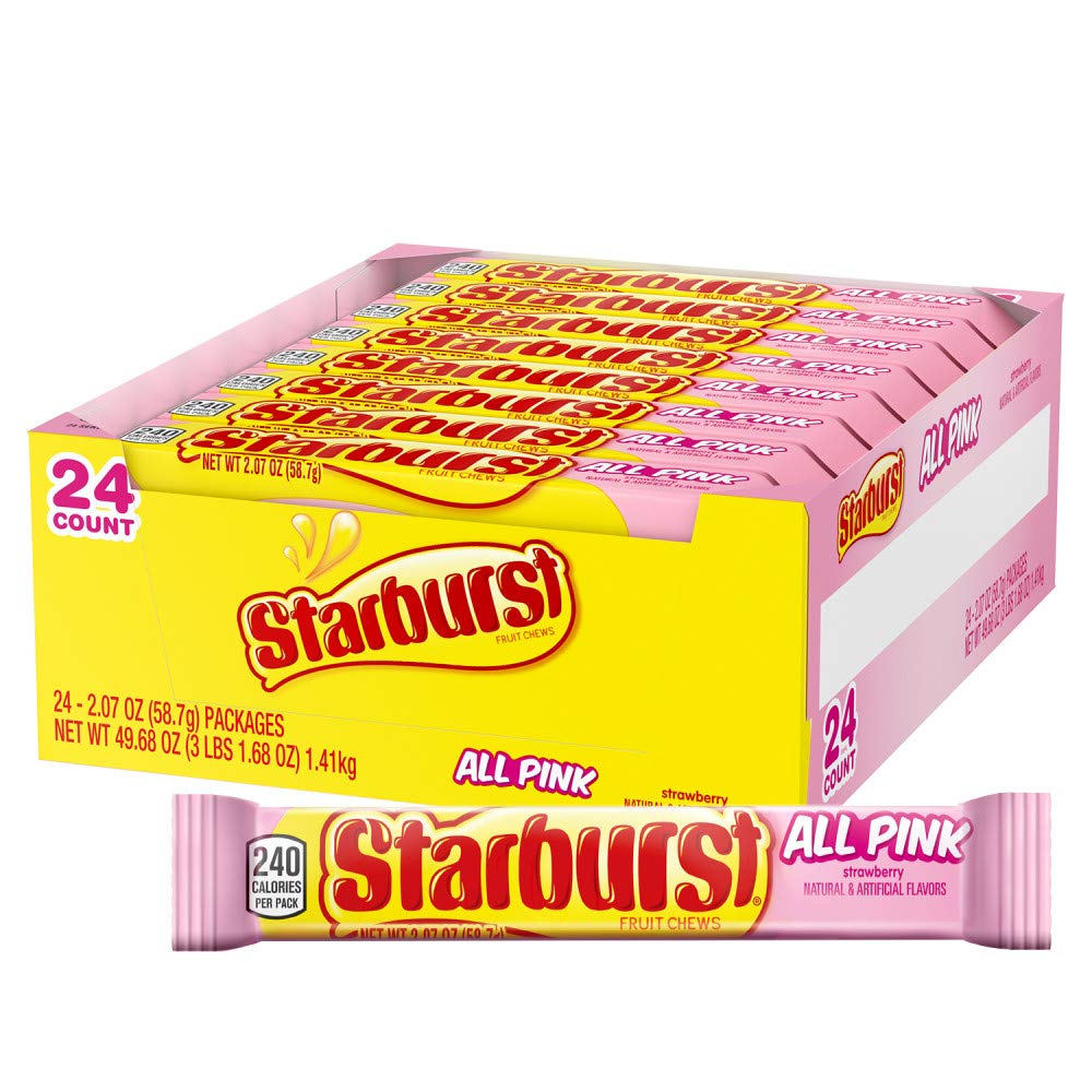 STARBURST All Pink Chewy Candy Bulk Pack for Sweet Treats