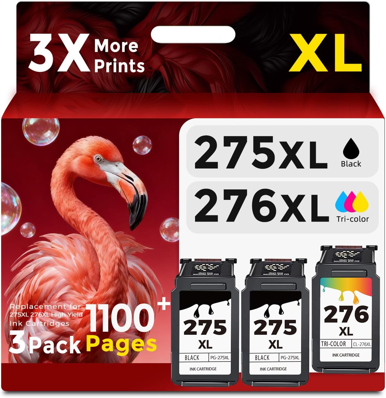 275XL 276XL Compatible Ink Cartridge Replacement for Canon Printers
