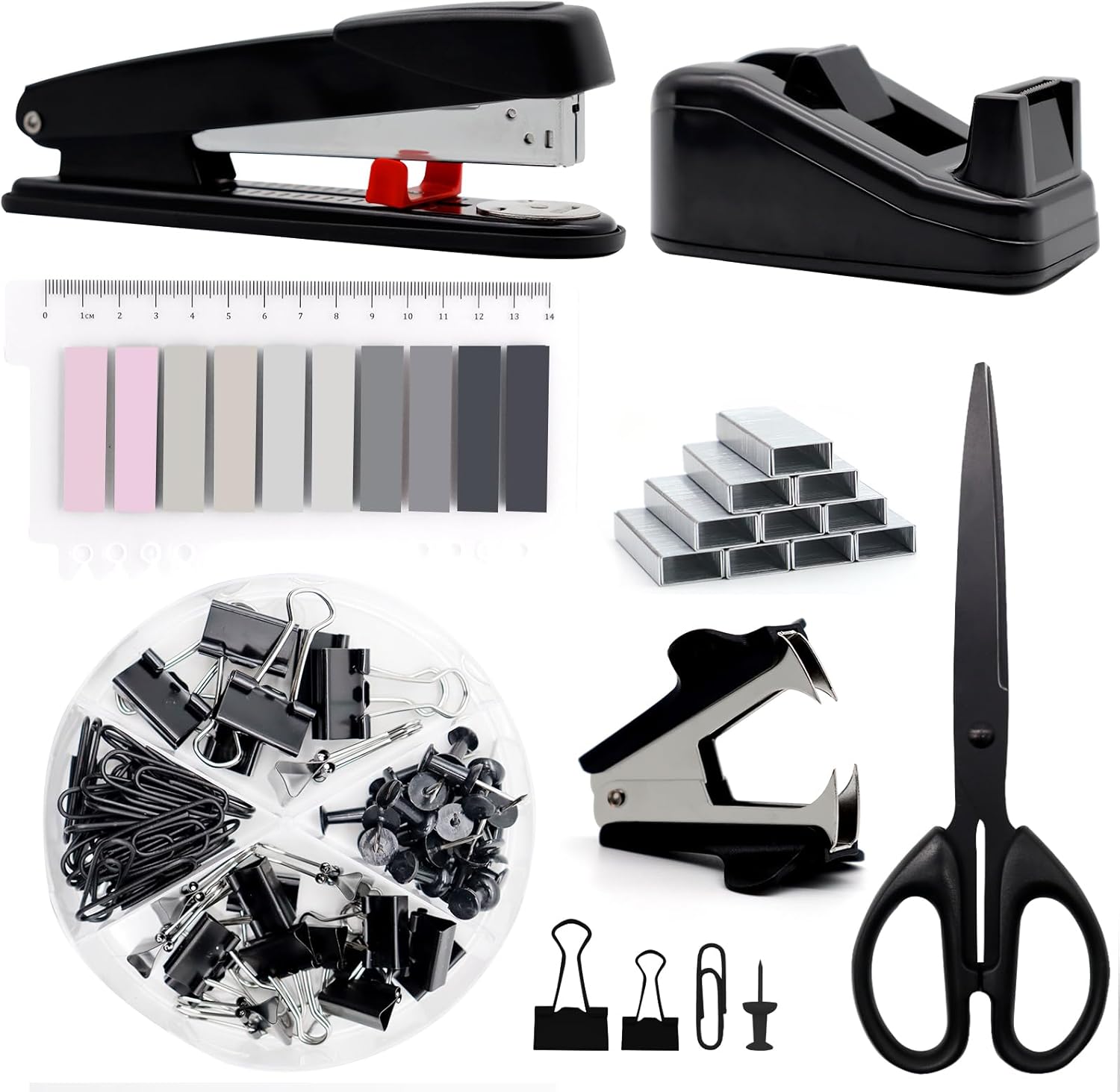 UPIHO Black Desk Set: Effortless Office Organization