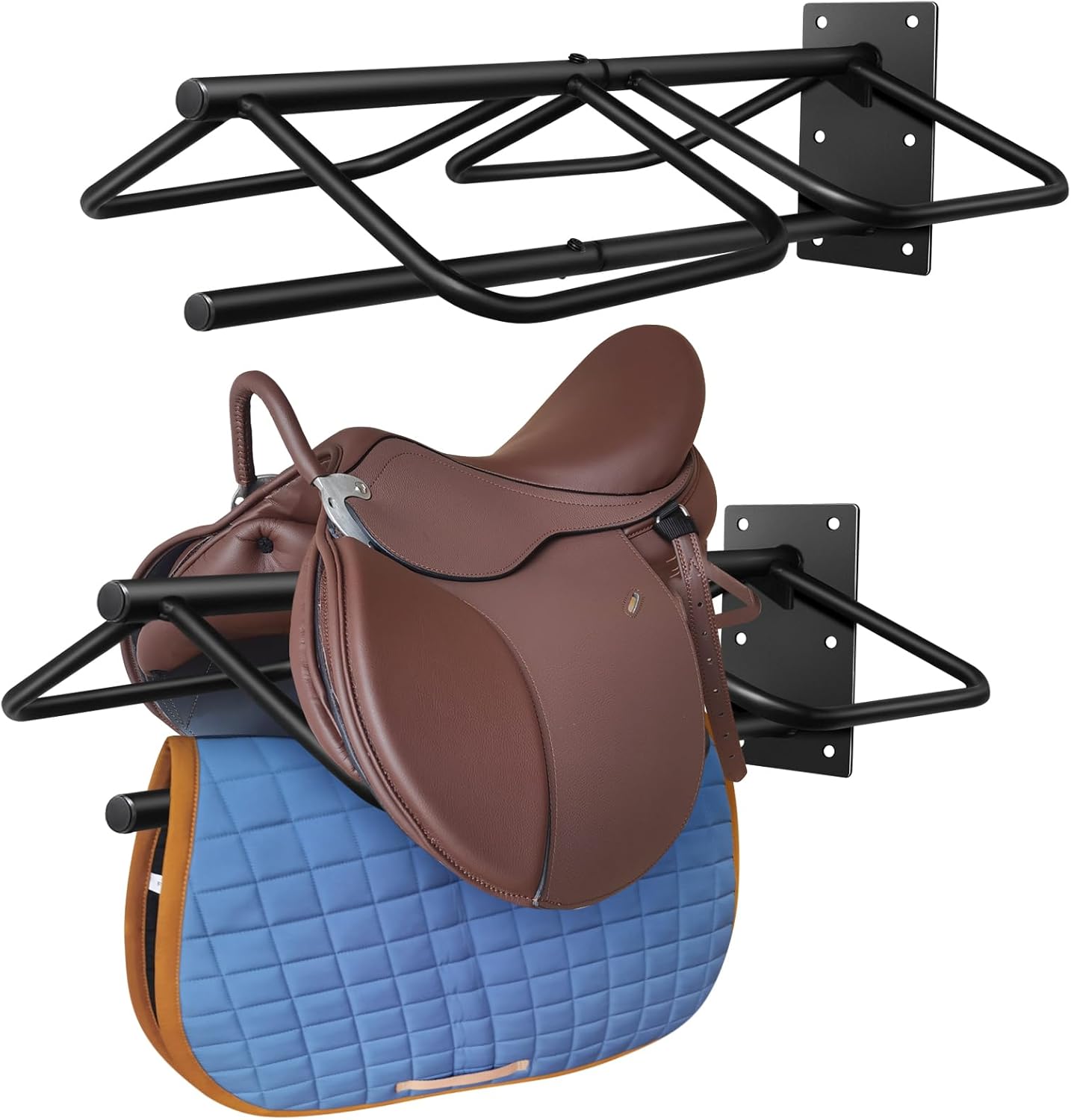 Heavy Duty Wall Mounted Saddle Rack for English Western Saddles