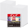 Canvas Boards for Painting 4x4 100 Pack - Value Mini Canvases