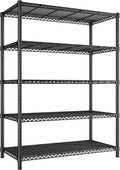 5-Shelf Wire Shelving Unit 72H x 36W x 14D - Heavy Duty Adjustable