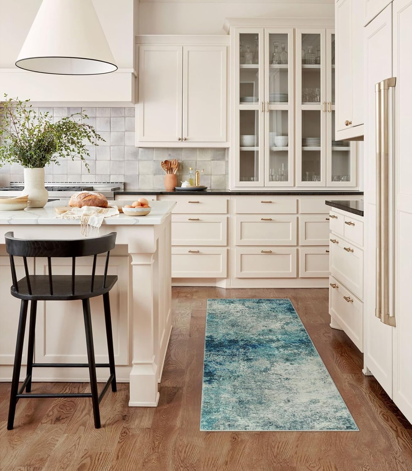 Lahome Modern Abstract Runner Rug - Non Slip 2x6 Washable Rug