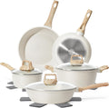 Healthy Non Stick Cookware Pots and Pans Set - Complete 12 Pc Granite