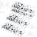 Cable Organizer Box 4-Pack with 8 Compartments - Desk Cord Storage