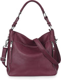 Genuine Leather Shoulder Hobo Bag - Versatile Everyday Carry