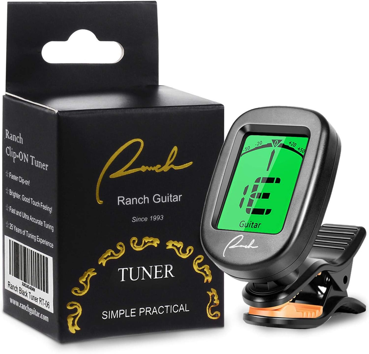 Ranch Guitar Tuner Clip On - Multi-Instrument Tuning