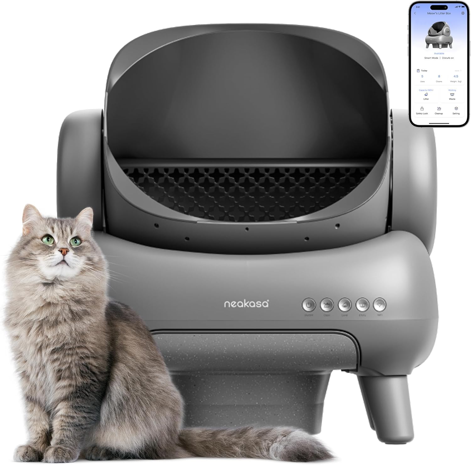 Neakasa M1 Self-Cleaning Cat Litter Box - Odor-Free Waste Disposal