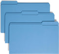 Smead File Folder Legal Size 1/3-Cut Tab Blue - Durable Organization