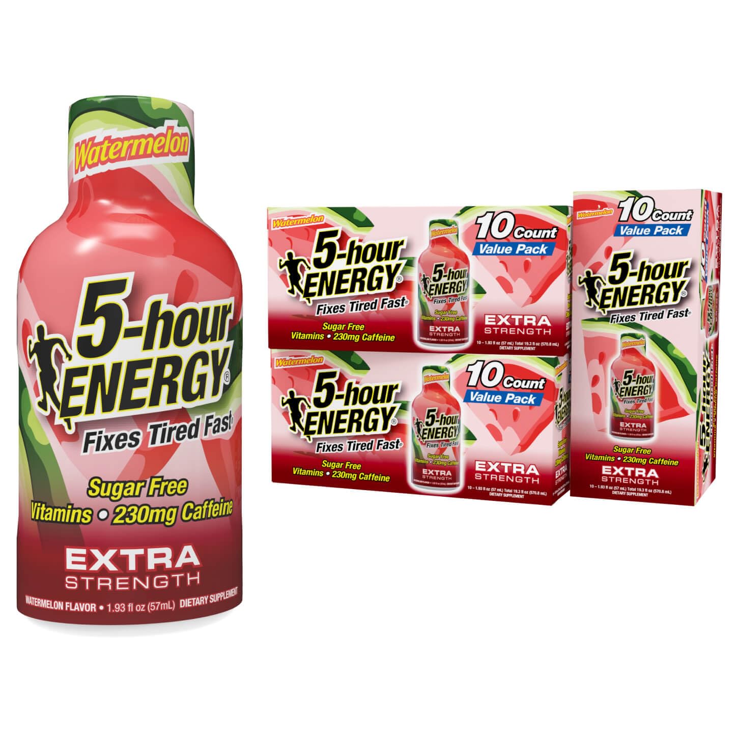 5-hour ENERGY Extra Strength Energy Shot, Watermelon Flavor