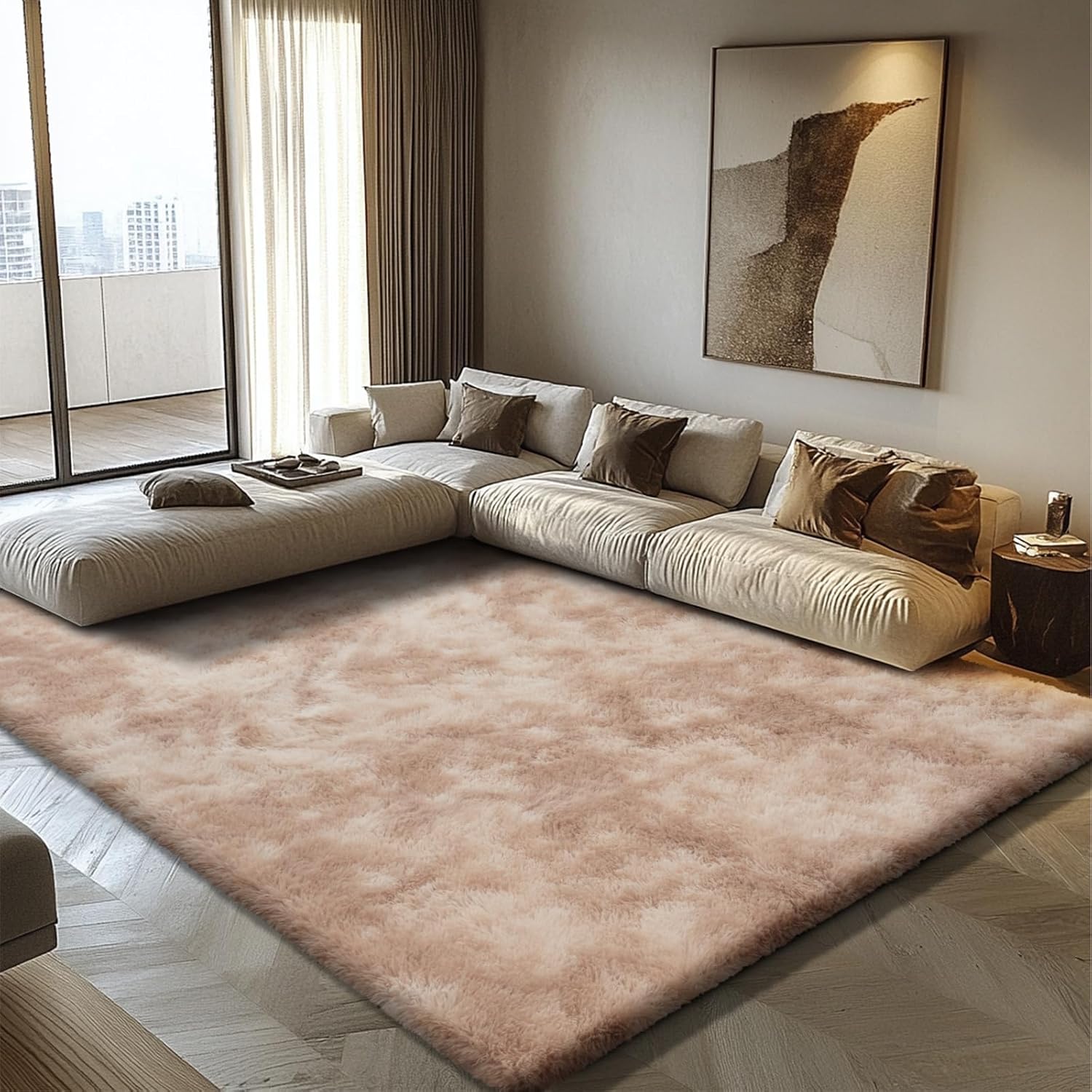 8x10 Fluffy Area Rugs for Living Room and Bedroom Decor
