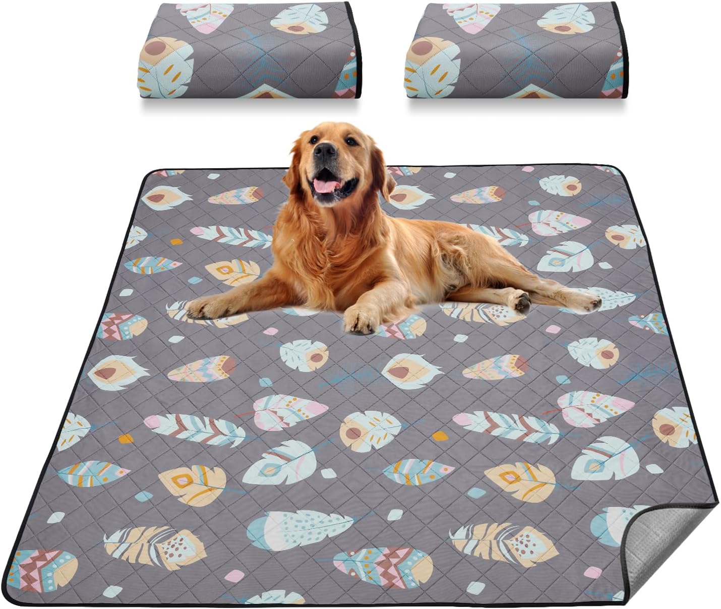 LOOBANI Washable Pee Pads for Dogs - Ultra-Absorbent and Leak-Proof