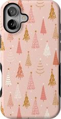 Casely iPhone 16 Plus Case Bubblegum Forest - Holiday Protective Case