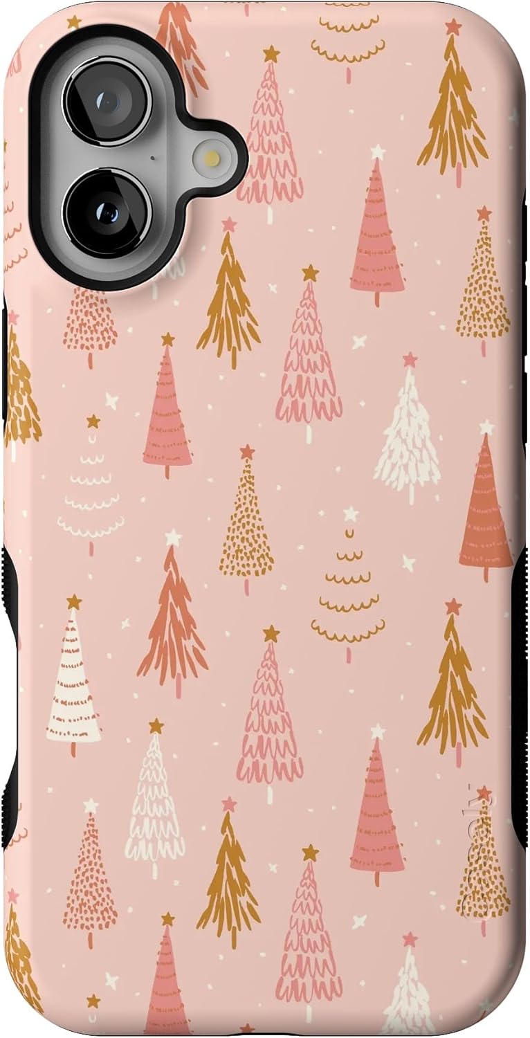 Casely iPhone 16 Plus Case - Ultra-Protective Bubblegum Forest