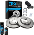 TRQ Front Brake Pad & Rotor Kit - Complete Front Brake Replacement Fit