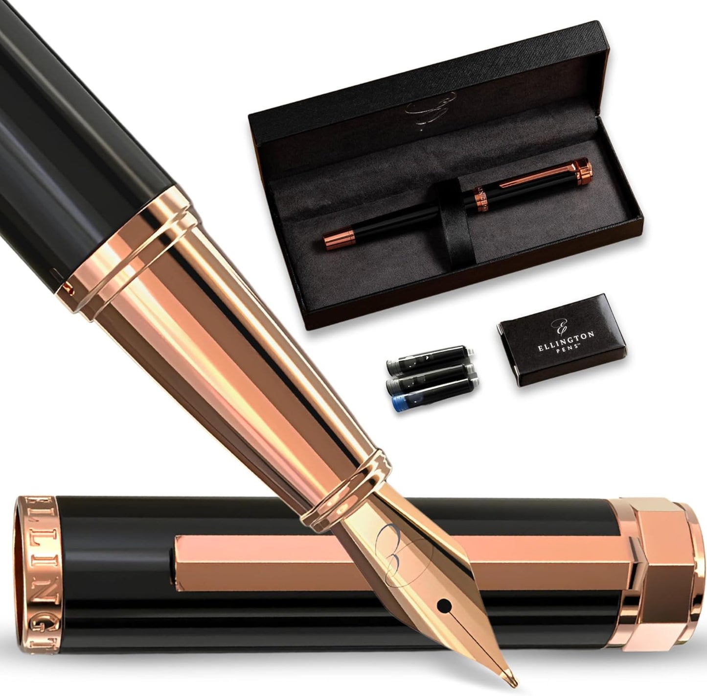 Luxury Fountain Pen Set for Writing - Smooth Extra Fine Nib