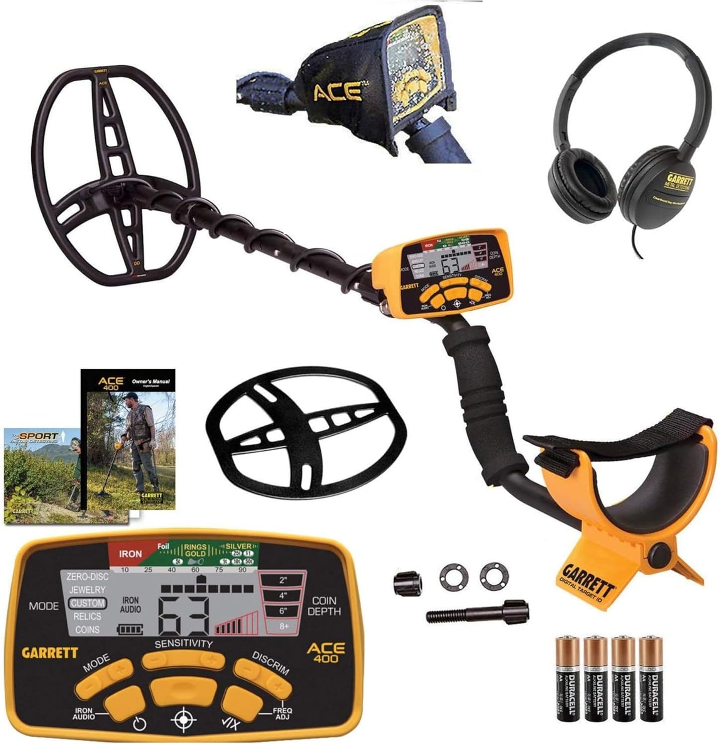 Garrett ACE 400 Metal Detector with Digital Target ID Features
