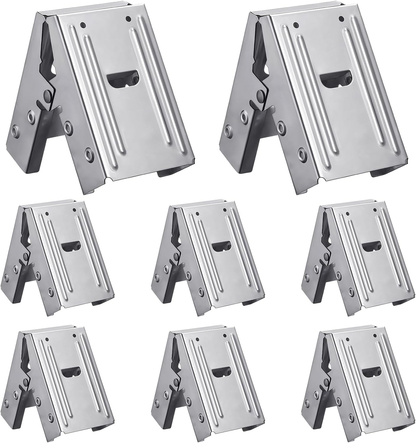 Gisafai 8 Pcs Steel Saw Horse Brackets for Woodworking Tasks