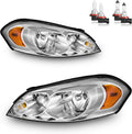 Headlights Assembly W/Bulbs for 2006-2016 Chevy Impala - Clear, OEM