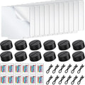 12 Piece Clear Acrylic Sheets with 3D LED Lamp Bases - DIY Light Set