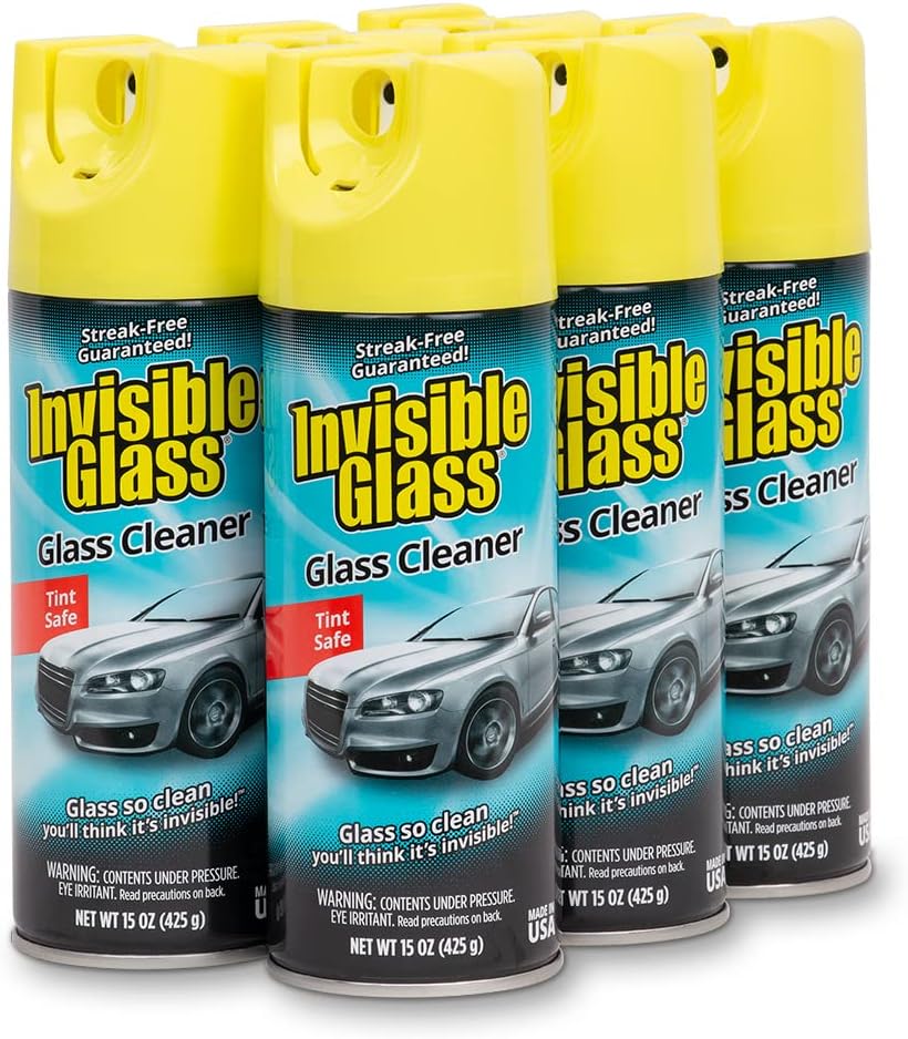 Invisible Glass Cleaner 91163-6PK for Streak-Free Shine