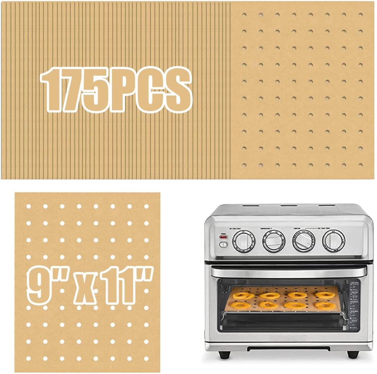 175 pcs Air Fryer Liners for Cuisinart & More by GOAUS