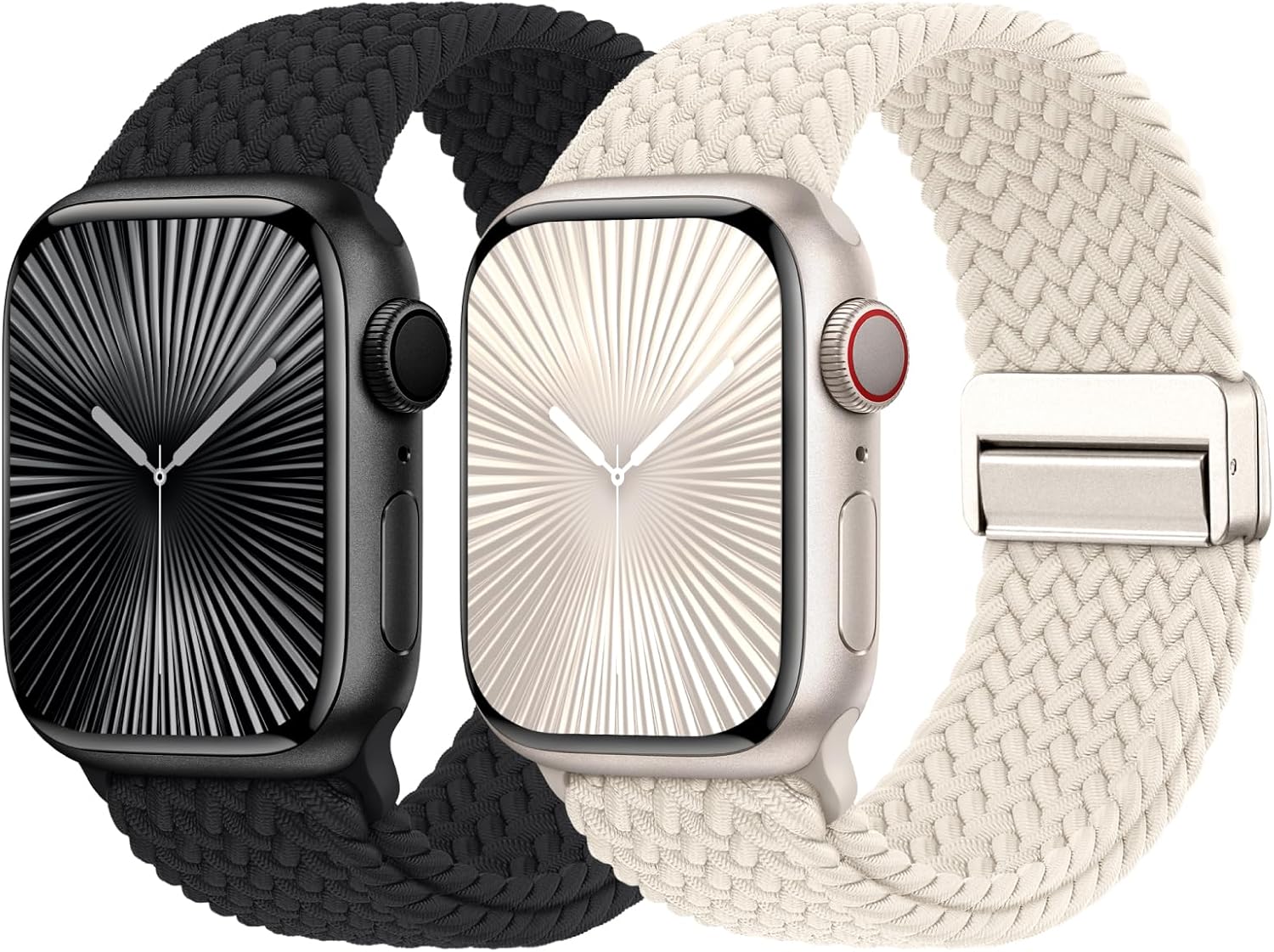 Magnetic Braided Solo Loop: Stretchy Nylon Sports Band