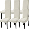 Super Fit Stretch Removable Washable Dining Chair Slipcovers - 6 Pack