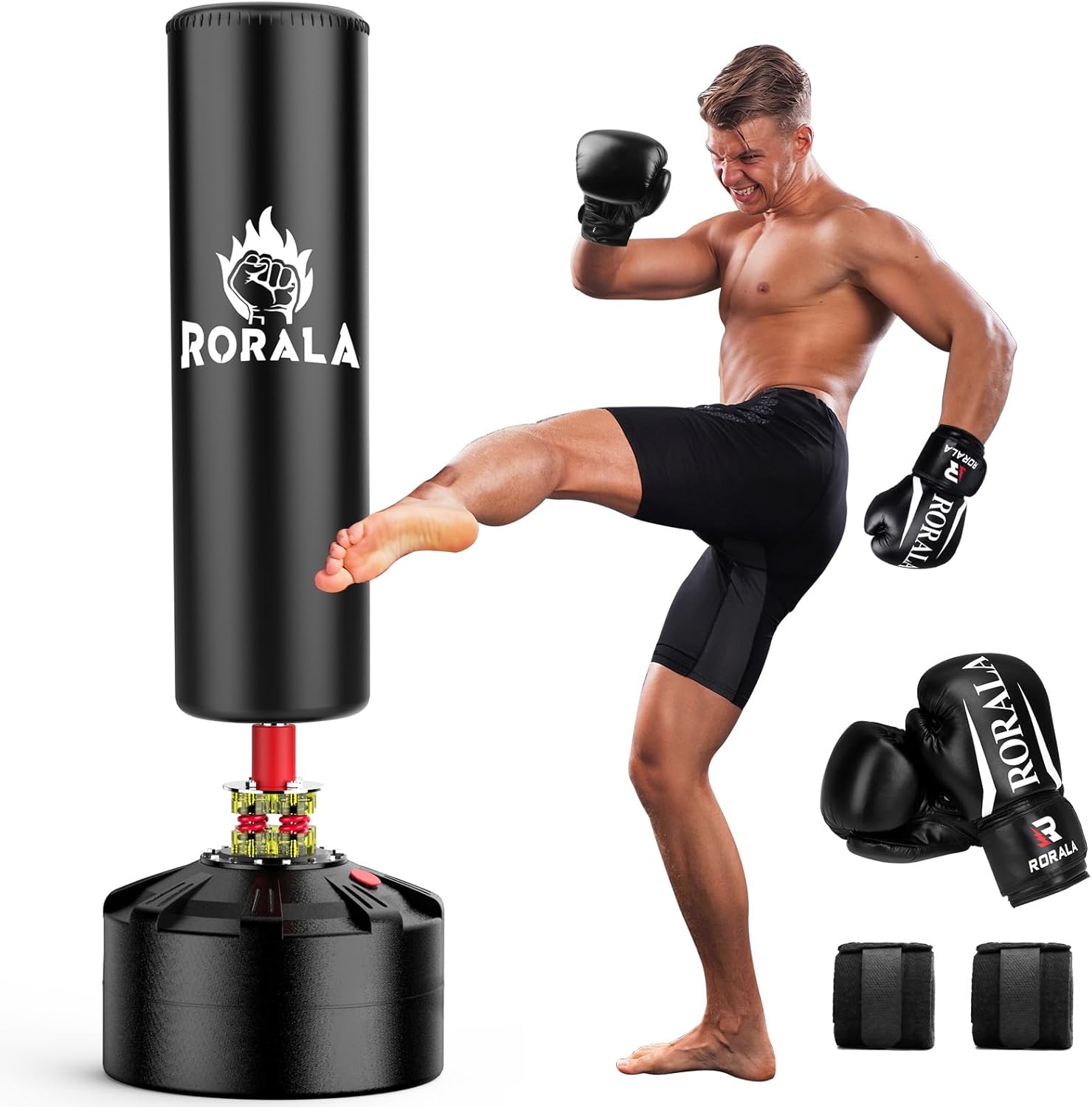 Freestanding Punching Bag Set - Max Weight 253LBS