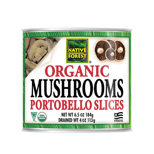 Organic Portobello Mushroom Slices - Low Calorie & Non-GMO