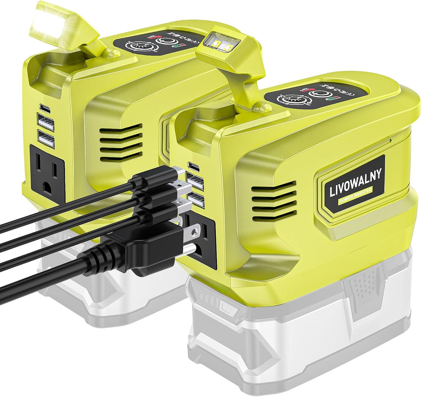 Power Inverter for Ryobi 18V Batteries - 200W Portable Charger