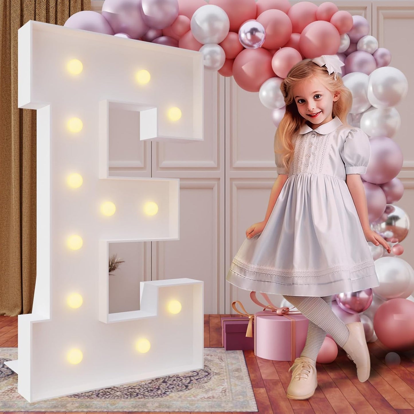 4FT Marquee Light Up Letters for Birthday Party Decor