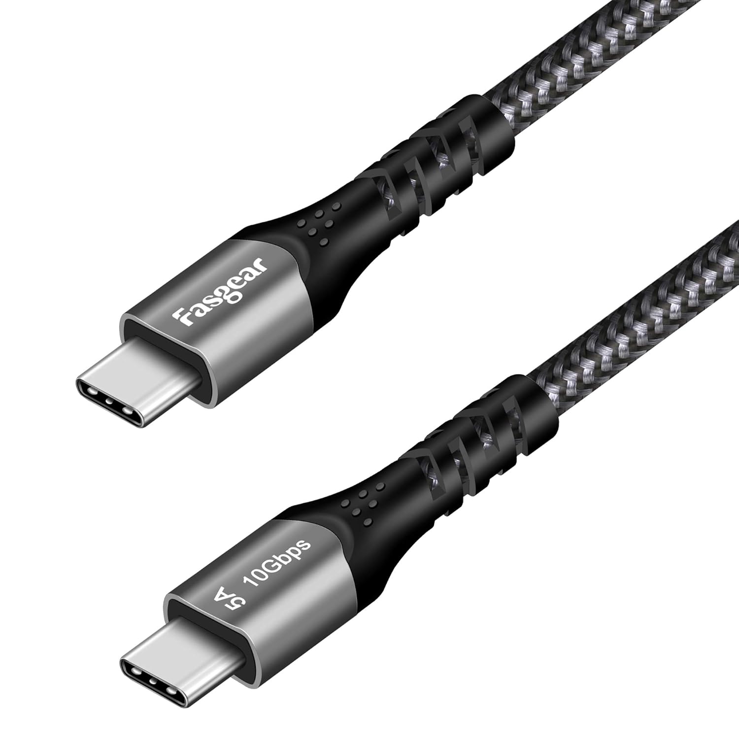 Fast Charge 10Gbps USB-C Cable - MacBook, iPad, Galaxy - Black