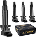 Set of 4 Ignition Coil Packs for Toyota Corolla and More