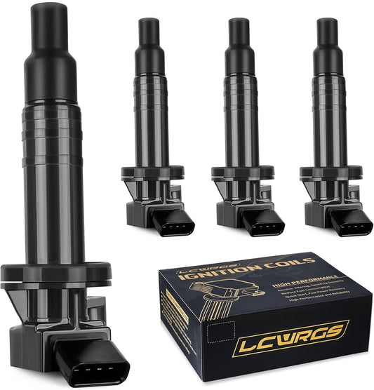 Set of 4 Ignition Coil Packs for Toyota Corolla and More