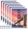 6 Sets 9x11 Picture Frame - White 9 by 11 Photo and Certificate Frames