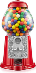 Olde Midway 12ft Gumball Machine with Glass Globe - Vintage Red