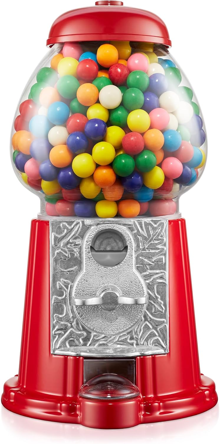 Olde Midway 12in Gumball Machine - Vintage-Style Candy Dispenser