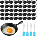 4 in Cast Iron Skillets 40-Set Mini Pans Bundle - Bulk Kitchen Sizzle